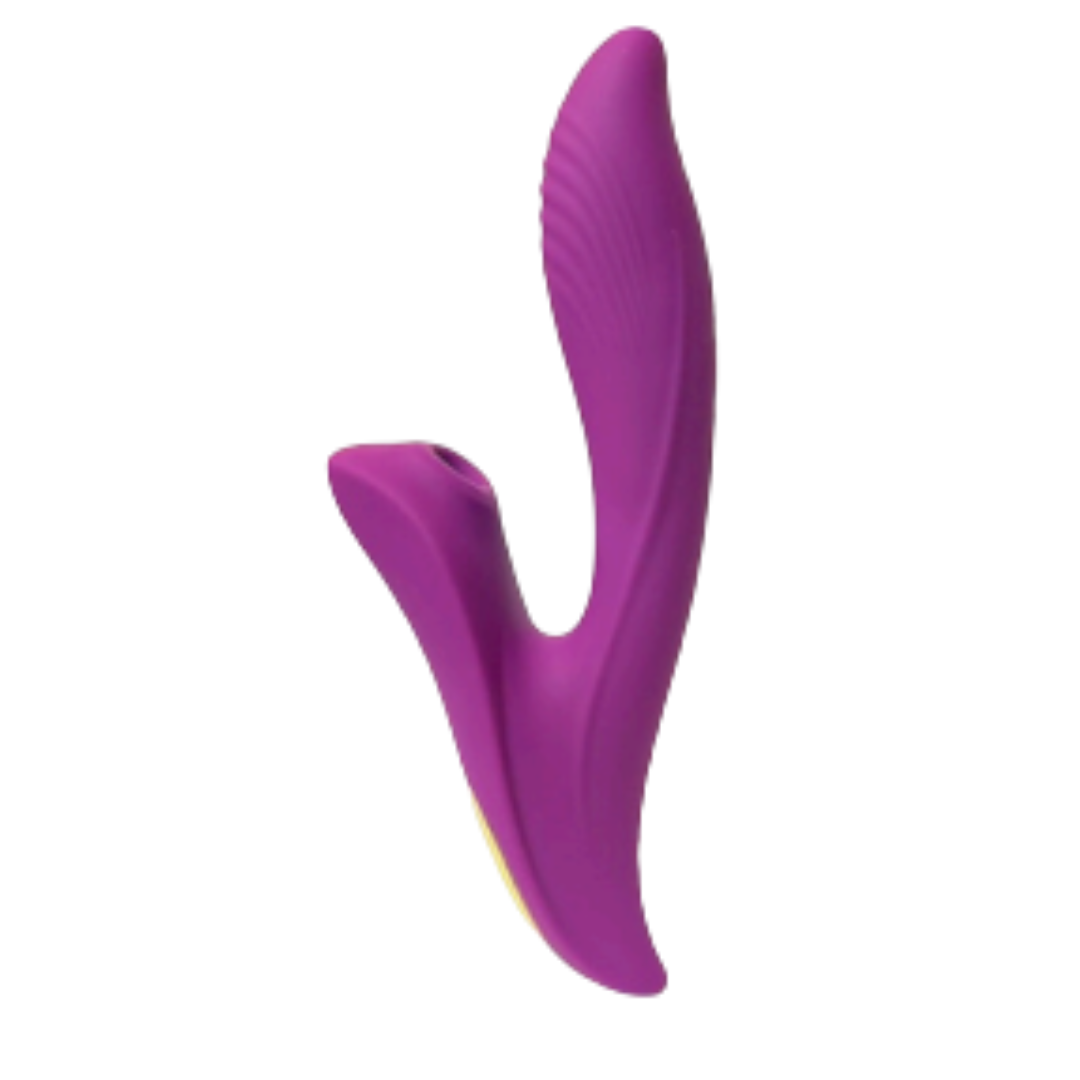 vibrador doble estimulación con succión Happy Angel