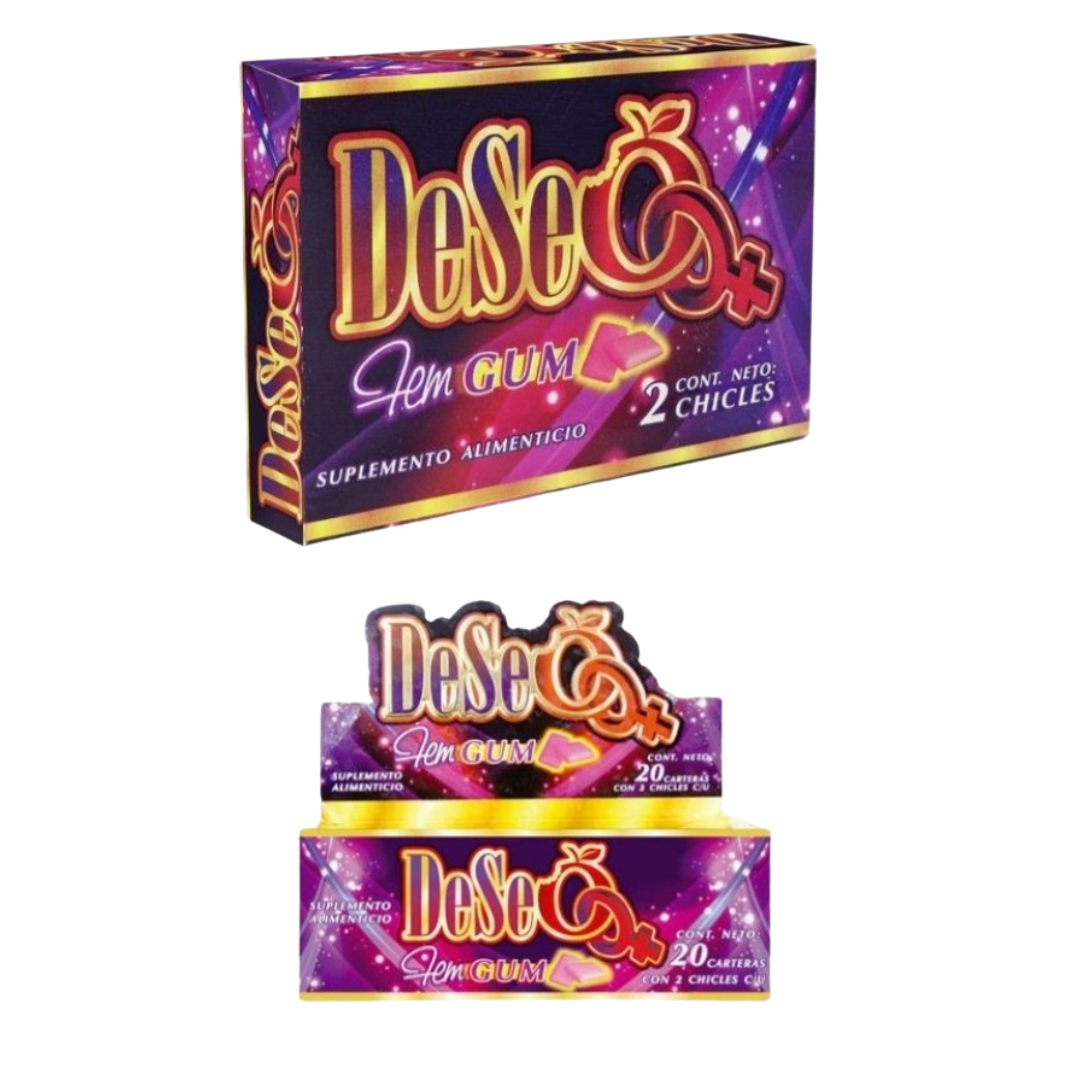 Vigorizante Deseo Fem Gum Pack